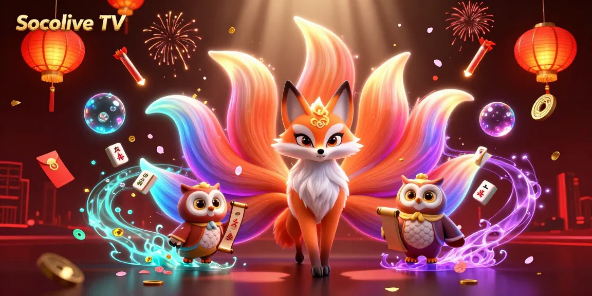 Socolive TV offers an enchanting gaming experience with colorful spirits and vibrant casino elements.