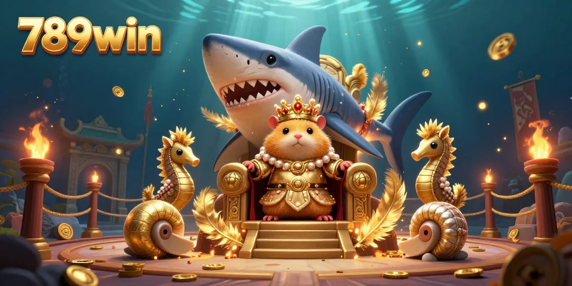 Immerse in the underwater adventure with 789win, where the golden hamster king rules among seahorse guards and lavish riches.
