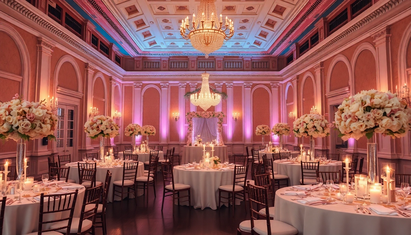 Discover the enchanting ambiance at the Best Wedding Venue Jacksonville with elegant floral arrangements.