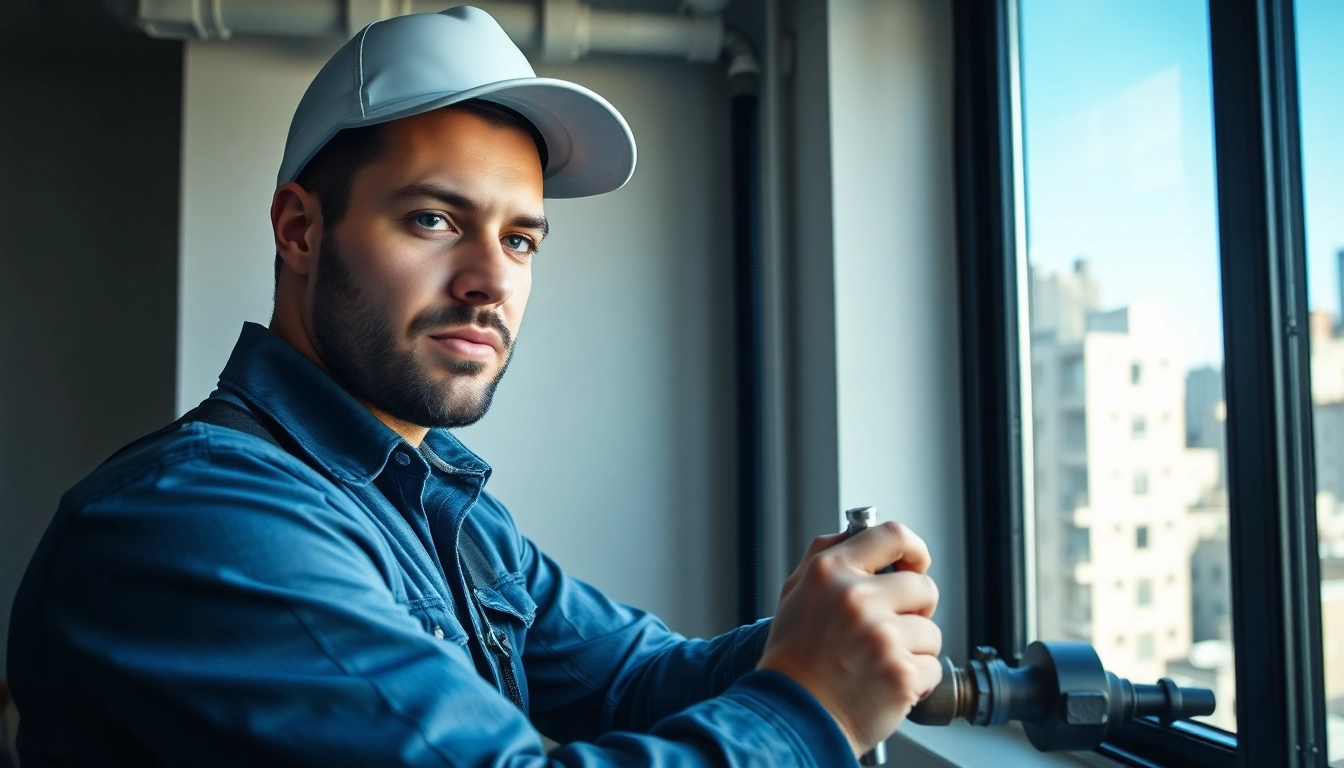 Professional plumber addressing an emergency plumbing issue in Manhattan, showcasing expertise in plumbing repairs.