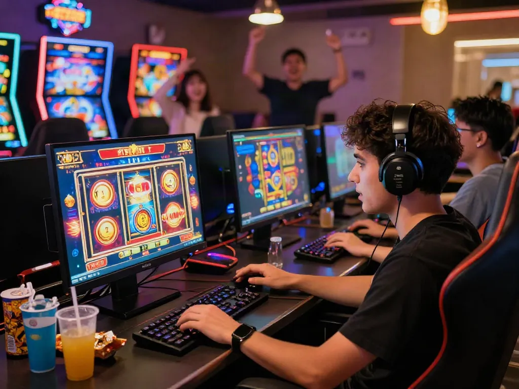 Exciting gaming experience on situs slot platforms with colorful online slots.