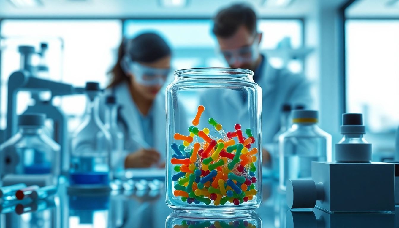 Scientists conducting research on peptides at https://hydroresearchpeptides.com/ in a modern lab.