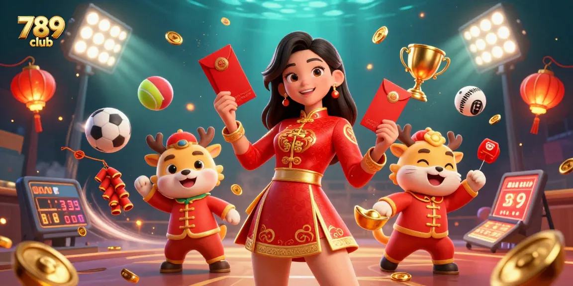 Engage in high-stakes action at 789 club with vibrant characters and dynamic casino elements.