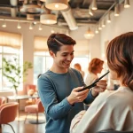 Kapper in de buurt - Cozy hair salon with stylish haircuts and expert stylists in action.