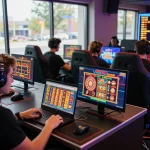 Engaged players enjoying games at 789club in a vibrant, modern gaming environment.