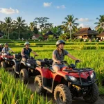 Experience adventure and excitement while exploring Bali tour packages on an ATV surrounded by lush landscapes.