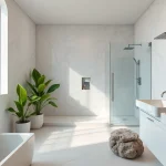 Experience the beauty of elegant showers au in a luxurious modern bathroom design.