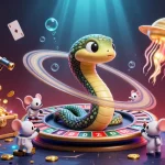 Engage in thrilling bets with ラブグッズ as astronaut mice spin the roulette wheel of Saturn rings in an exciting cosmic casino.