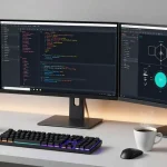 Gi8 software development workspace showcasing coding tools and tech solutions.
