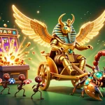 Experience winning excitement with VT88, an imaginative casino scene featuring an animated golden scarab and vibrant gaming elements.