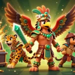 Experience thrilling MM88 gameplay with 3D Aztec characters and a vibrant casino scene.
