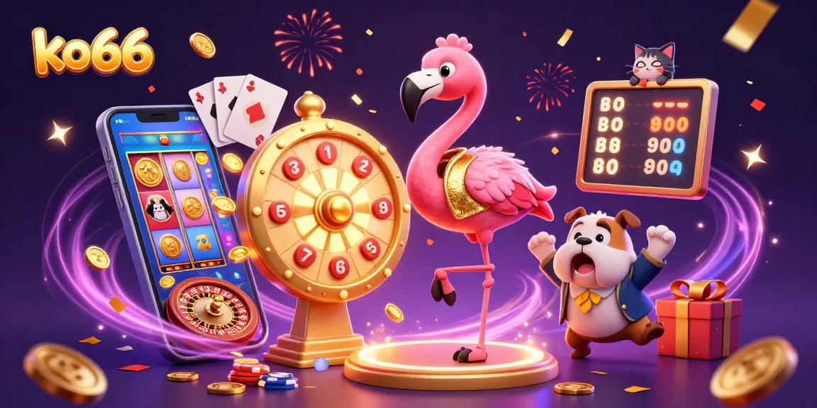 Spin the exciting ko66 jackpot wheel with your favorite colorful slot games and prizes!