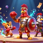 Experience the excitement of s666 with vibrant casino-themed characters in a dynamic scene